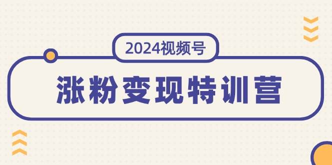 2024视频号-涨粉变现特训营：一站式打造稳定视频号涨粉变现模式（10节）-时创创业网